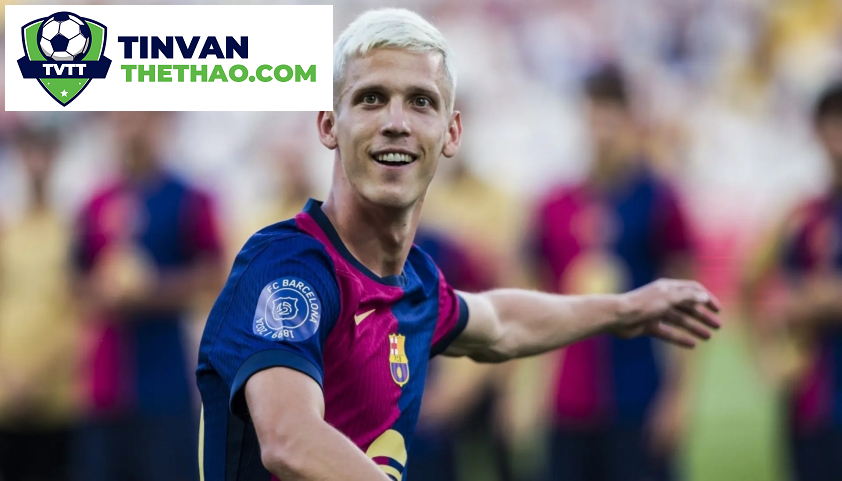 Dani Olmo quyết tâm ở lại Barca bất chấp tất cả (Ảnh: Getty).