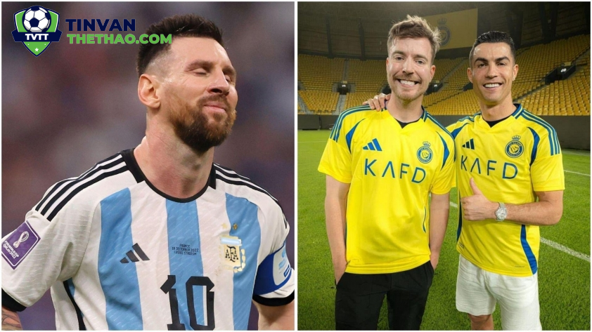 Mr Beast: ‘Nhìn Ronaldo thi đấu, tôi đã thay đổi quan điểm về Messi’