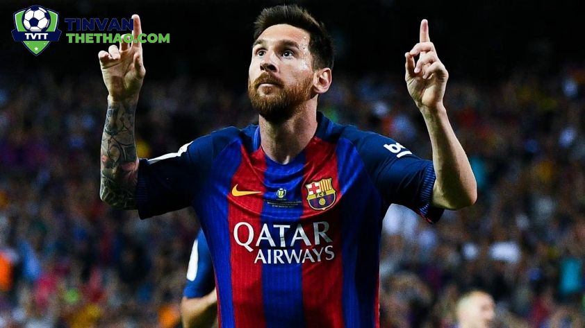 Messi vụt sáng trở thành một ngôi sao trong màu áo Barcelona. Ảnh: Getty