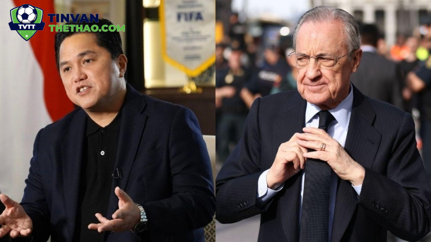 Chủ tịch PSSI Thohir được ví giống như Chủ tịch Real Madrid - Florentino Perez.