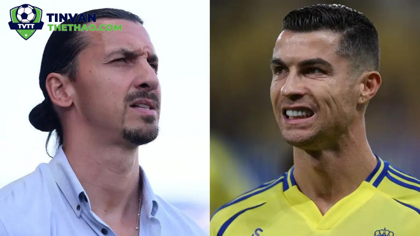 Ibrahimovic phản ứng gay gắt với Ronaldo vụ nói Ligue 1 không bằng SPL