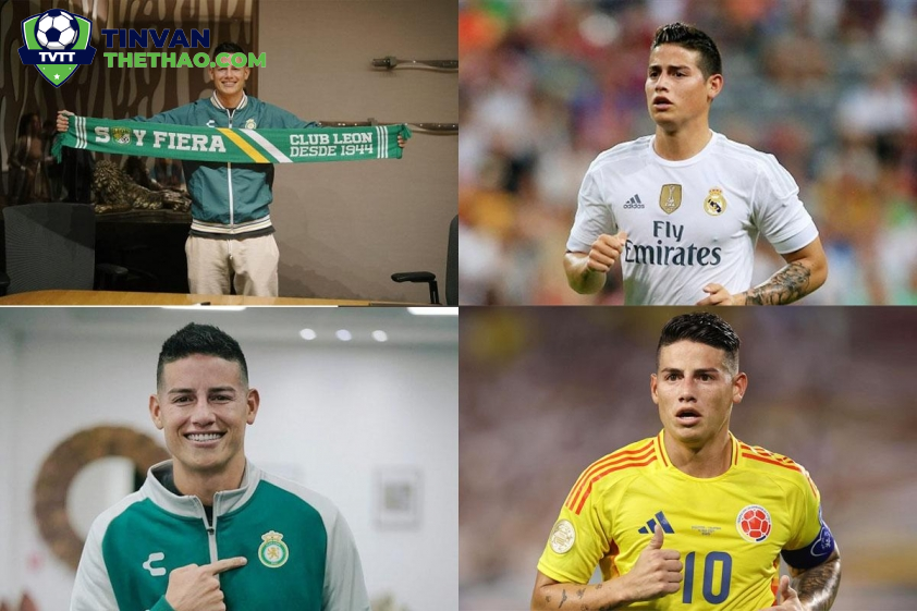 James Rodríguez từng chơi cho Real Madrid