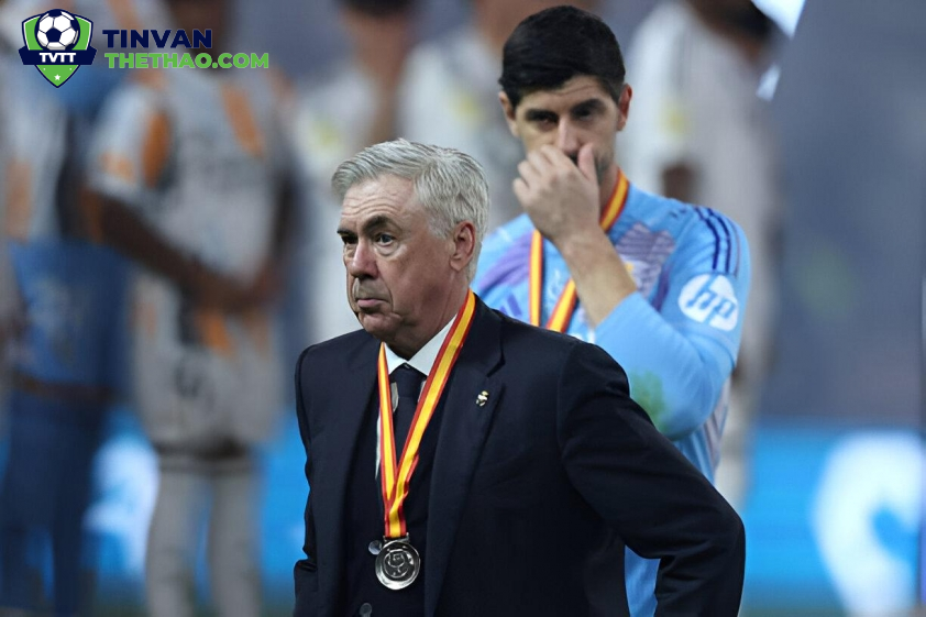 HLV Ancelotti thừa nhận thực tại bất ổn tại Real Madrid (Ảnh: Getty)